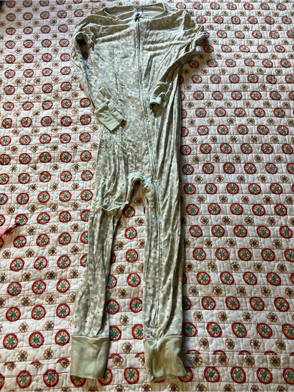 Modern Moments Viscose / Bamboo Floral Footless Zippie Pajama size 4T